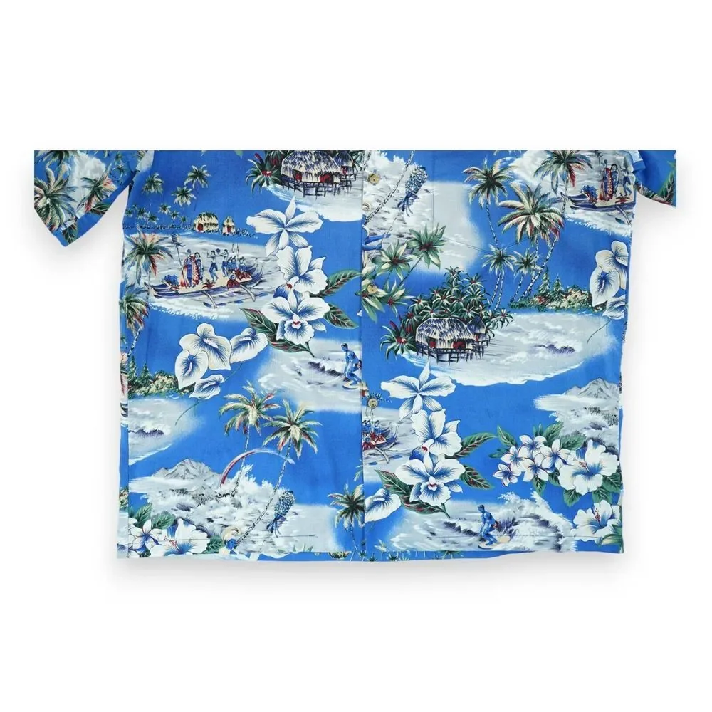 Jade Fashions Men's Hawaiian Aloha Camp‎ Shirt Button Up Short Sleeve Surf XL